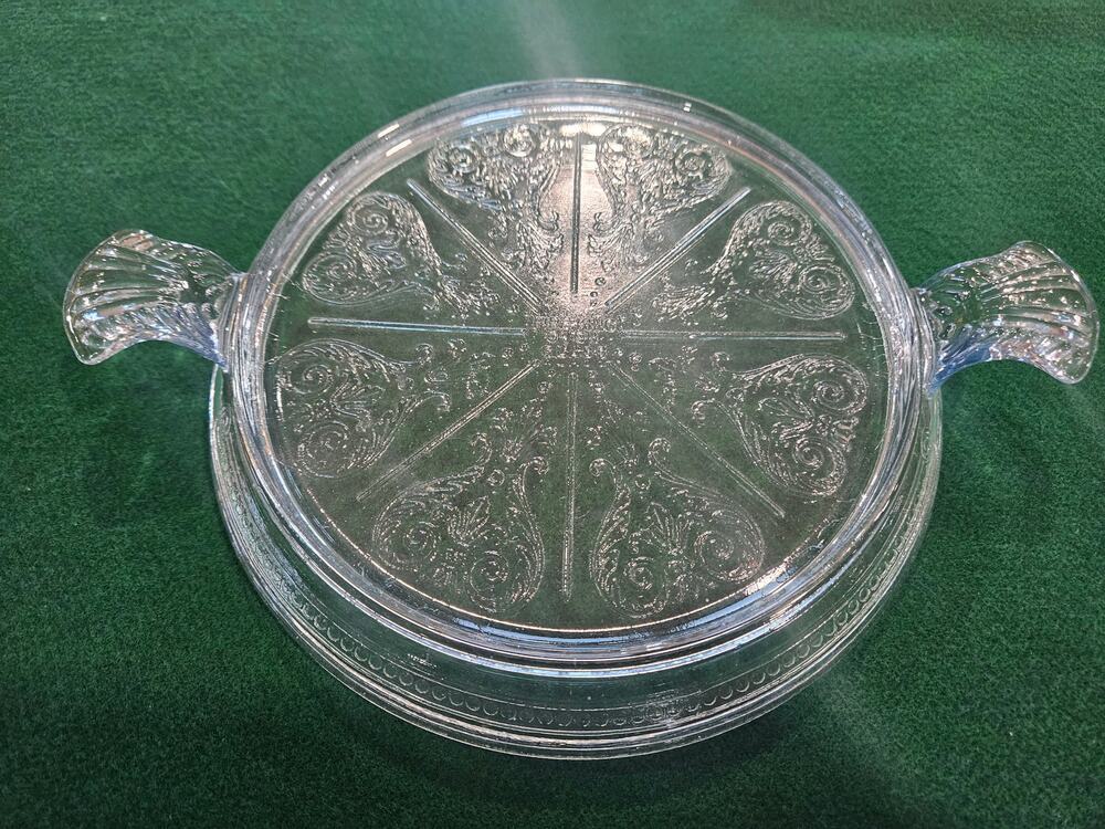 Vintage Fire King Philbe Sapphire Glass Trivet